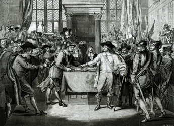 Oliver Cromwell Dissolving the Long Parliament in 1653